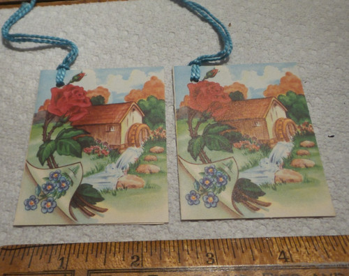 Vintage bridge tally pair - vintage,