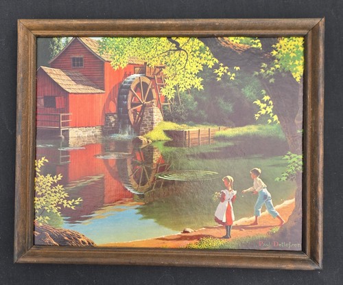 Vtg paul detlefsen framed hard - vtg,