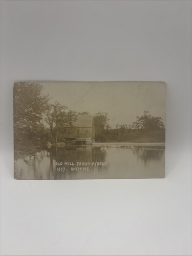 Rppc postcard old - mill, sandy