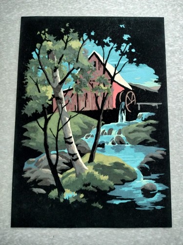 Vintage black velvet old - vintage,